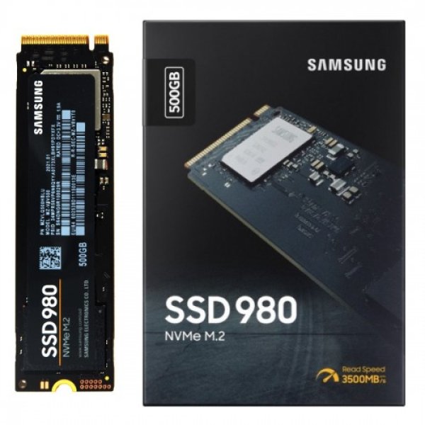 Samsung 980 500GB PCIe Gen3 x4 M.2 NVMe Internal SSD